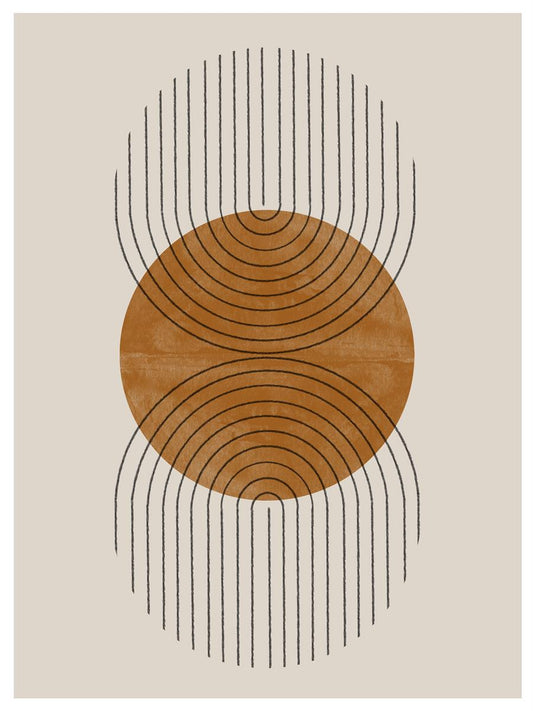 TAWミッドセンチュリーモダン アブストラクトTAW Mid Century Modern Abstract Art Poster No.077