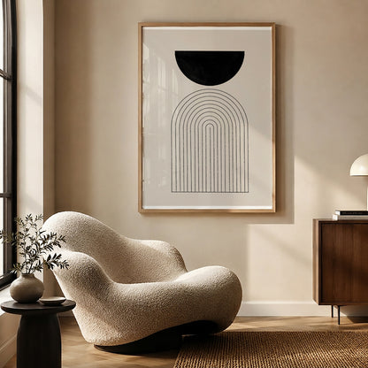 TAWミッドセンチュリーモダン アブストラクトTAW Mid Century Modern Abstract Art Poster No.078