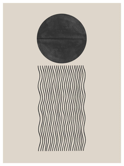 TAWミッドセンチュリーモダン アブストラクトTAW Mid Century Modern Abstract Art Poster No.079