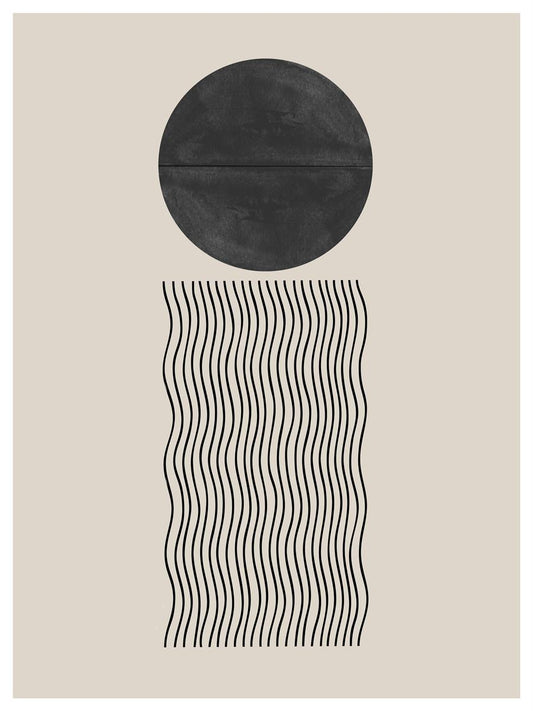 TAWミッドセンチュリーモダン アブストラクトTAW Mid Century Modern Abstract Art Poster No.079
