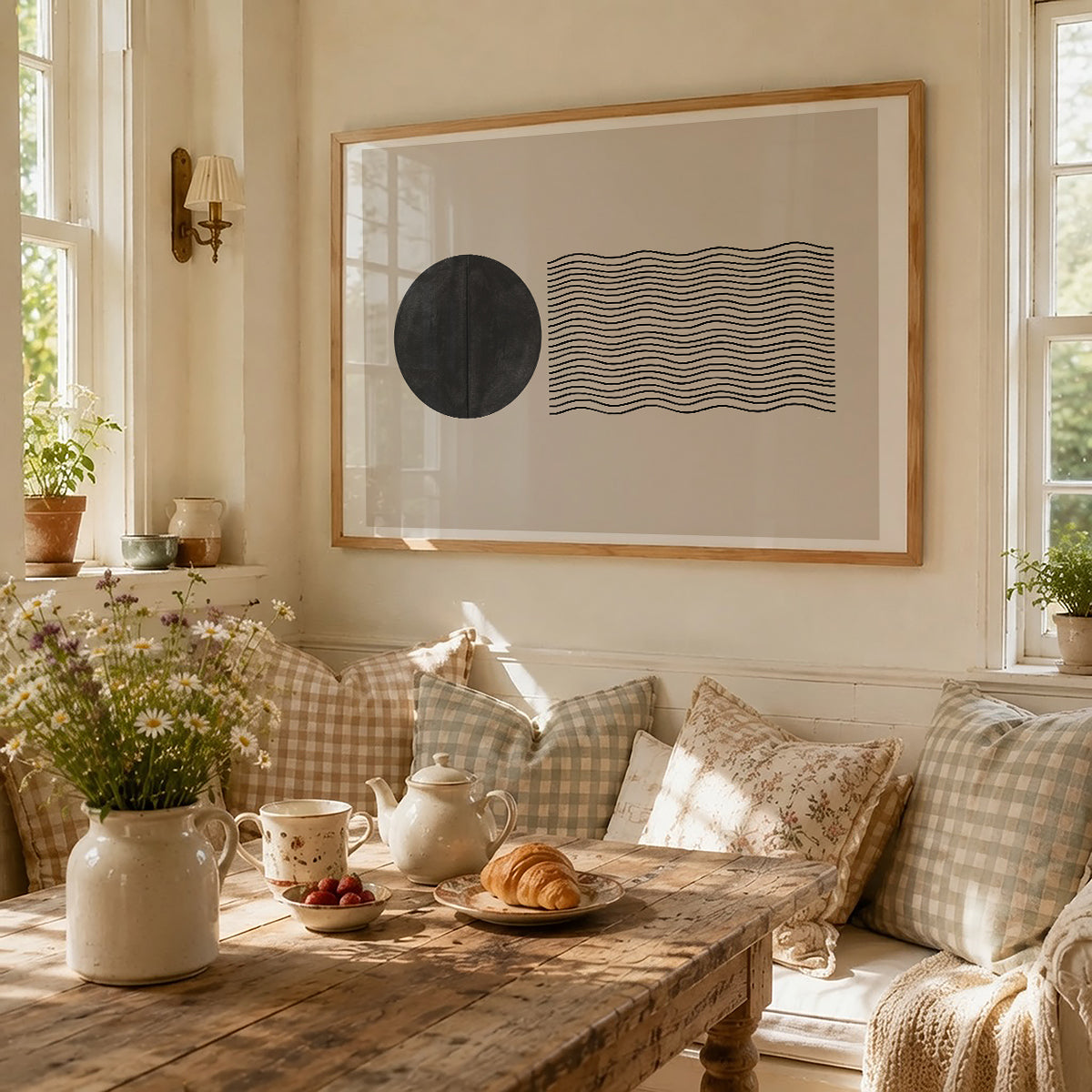 TAWミッドセンチュリーモダン アブストラクトTAW Mid Century Modern Abstract Art Poster No.079