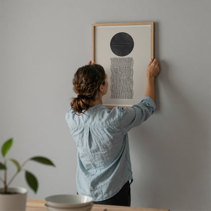 TAWミッドセンチュリーモダン アブストラクトTAW Mid Century Modern Abstract Art Poster No.079