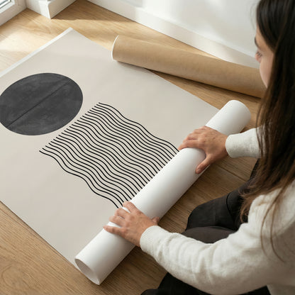 TAWミッドセンチュリーモダン アブストラクトTAW Mid Century Modern Abstract Art Poster No.079