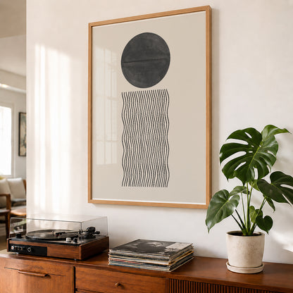 TAWミッドセンチュリーモダン アブストラクトTAW Mid Century Modern Abstract Art Poster No.079