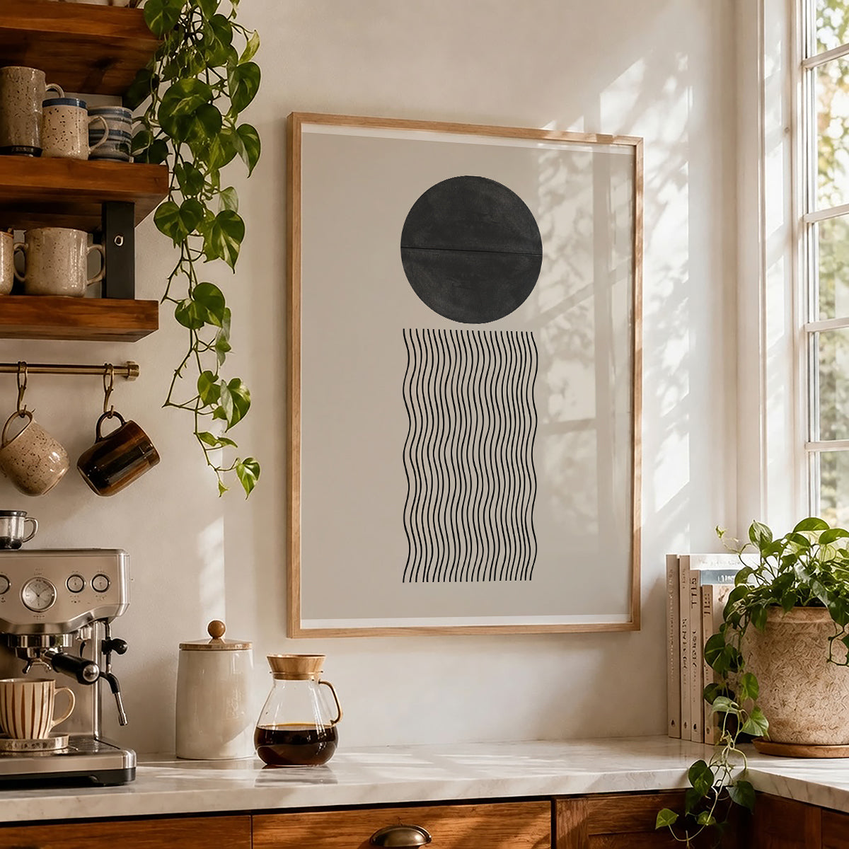 TAWミッドセンチュリーモダン アブストラクトTAW Mid Century Modern Abstract Art Poster No.079