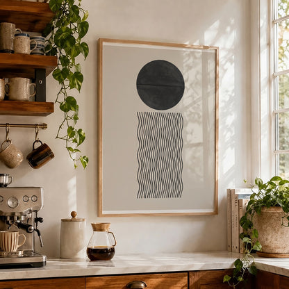 TAWミッドセンチュリーモダン アブストラクトTAW Mid Century Modern Abstract Art Poster No.079