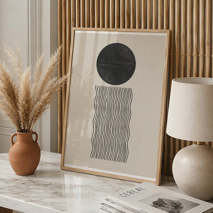 TAWミッドセンチュリーモダン アブストラクトTAW Mid Century Modern Abstract Art Poster No.079