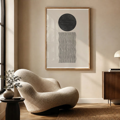 TAWミッドセンチュリーモダン アブストラクトTAW Mid Century Modern Abstract Art Poster No.079