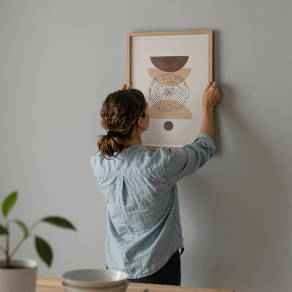 TAWミッドセンチュリーモダン アブストラクトTAW Mid Century Modern Abstract Art Poster No.080