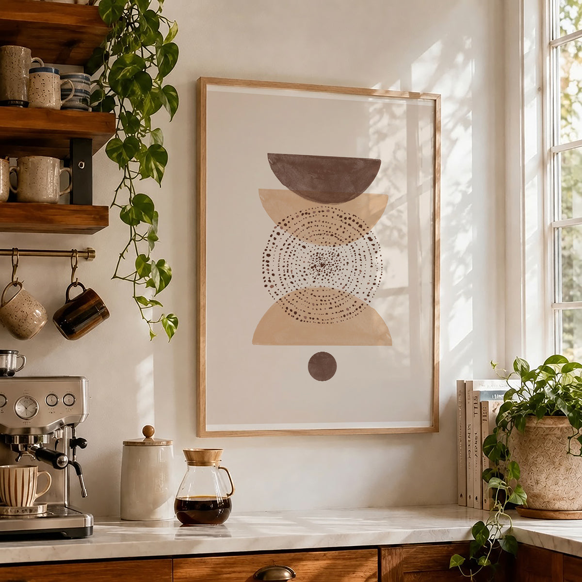 TAWミッドセンチュリーモダン アブストラクトTAW Mid Century Modern Abstract Art Poster No.080