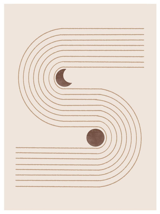 TAWミッドセンチュリーモダン アブストラクトTAW Mid Century Modern Abstract Art Poster No.082