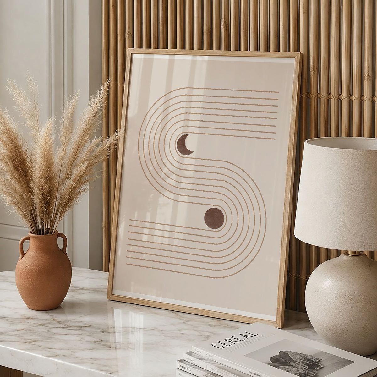 TAWミッドセンチュリーモダン アブストラクトTAW Mid Century Modern Abstract Art Poster No.082