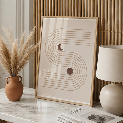 TAWミッドセンチュリーモダン アブストラクトTAW Mid Century Modern Abstract Art Poster No.082