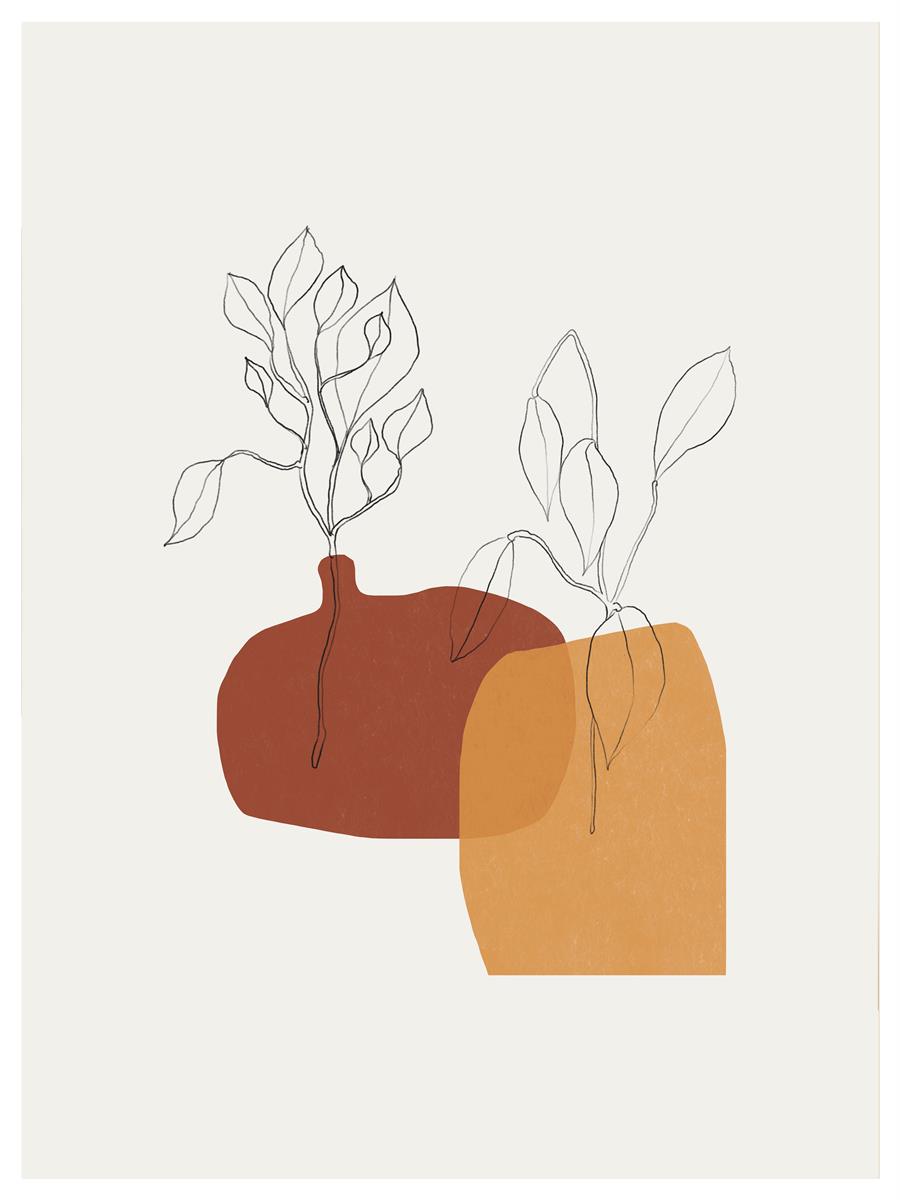 TAWミッドセンチュリーモダン アブストラクトTAW Mid Century Modern Abstract Art Poster No.084