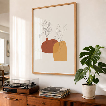TAWミッドセンチュリーモダン アブストラクトTAW Mid Century Modern Abstract Art Poster No.084