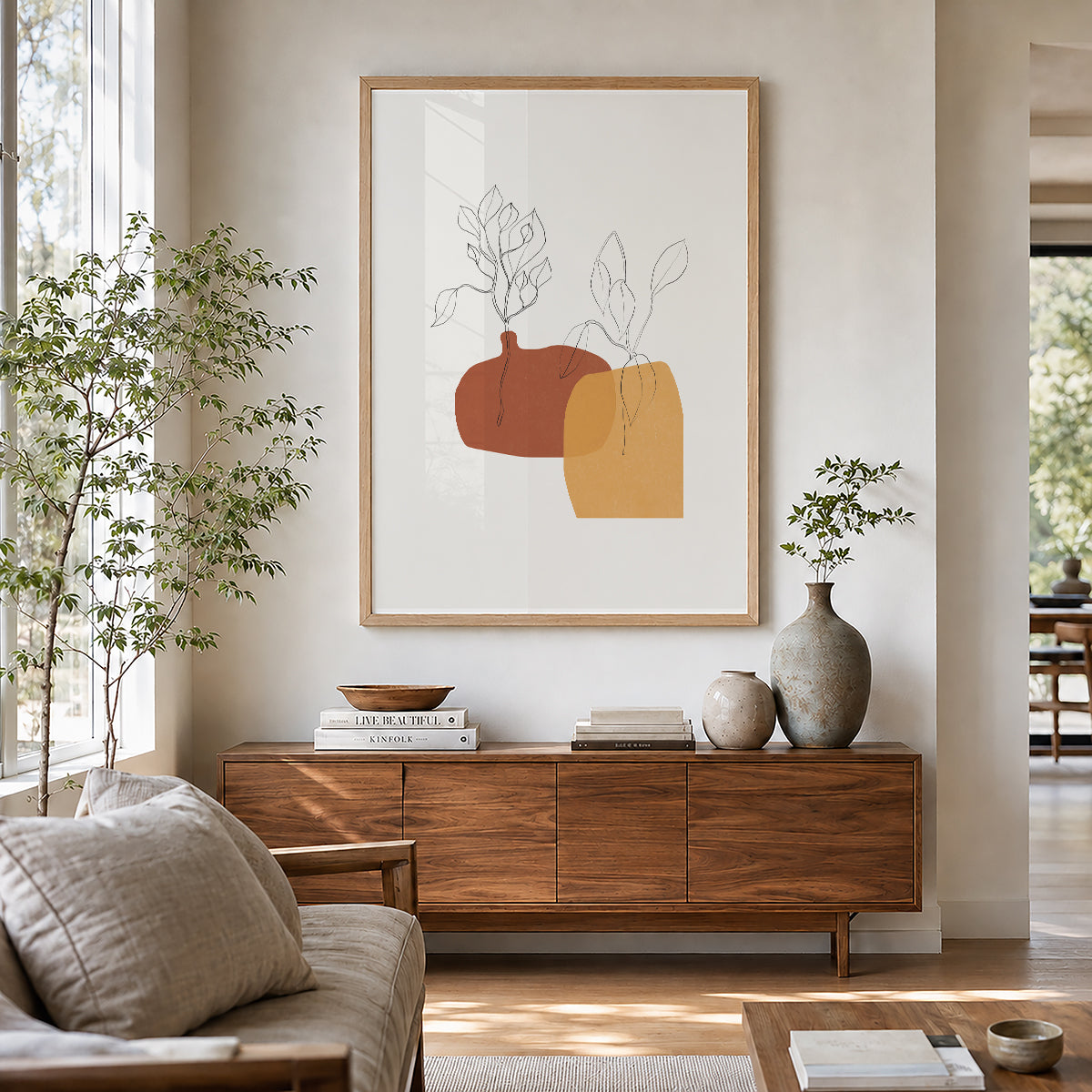 TAWミッドセンチュリーモダン アブストラクトTAW Mid Century Modern Abstract Art Poster No.084