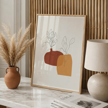 TAWミッドセンチュリーモダン アブストラクトTAW Mid Century Modern Abstract Art Poster No.084