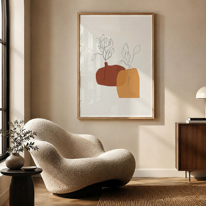 TAWミッドセンチュリーモダン アブストラクトTAW Mid Century Modern Abstract Art Poster No.084