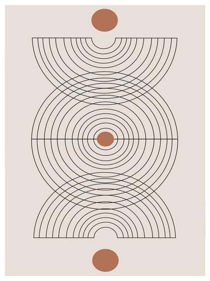 TAWミッドセンチュリーモダン アブストラクトTAW Mid Century Modern Abstract Art Poster No.086