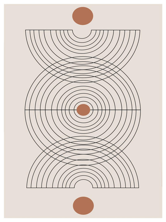 TAWミッドセンチュリーモダン アブストラクトTAW Mid Century Modern Abstract Art Poster No.086
