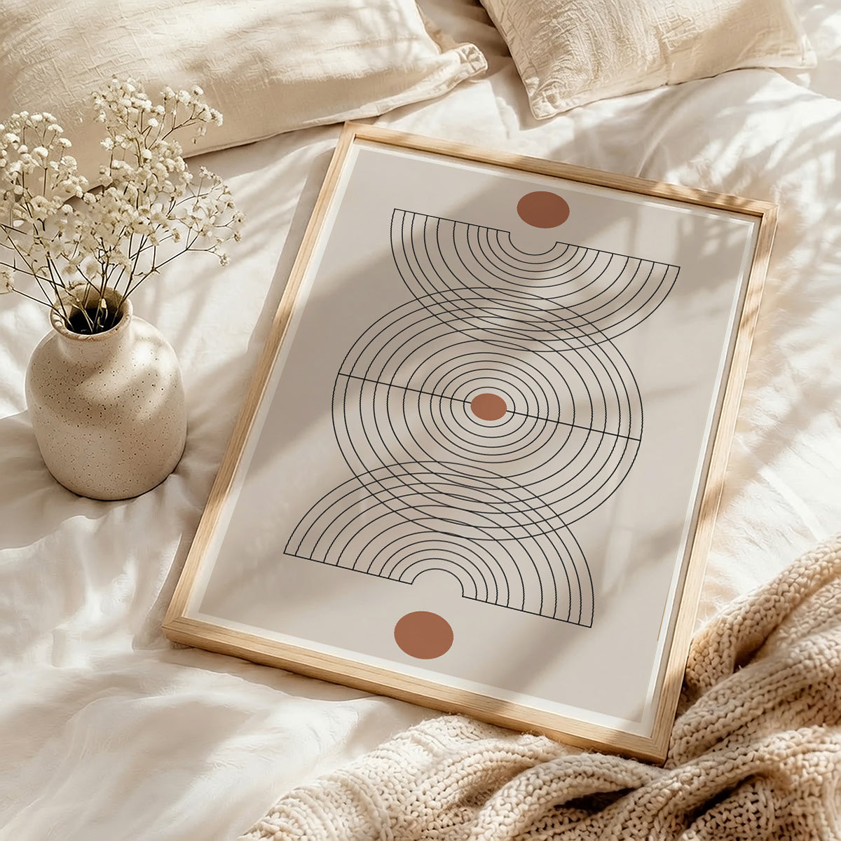 TAWミッドセンチュリーモダン アブストラクトTAW Mid Century Modern Abstract Art Poster No.086