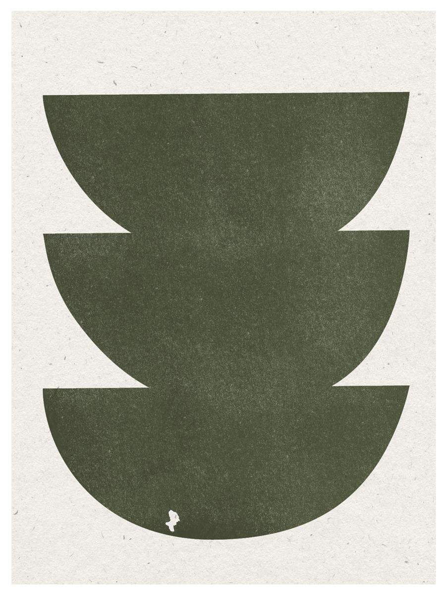 TAWミッドセンチュリーモダン アブストラクトTAW Mid Century Modern Abstract Art Poster No.090