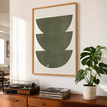 TAWミッドセンチュリーモダン アブストラクトTAW Mid Century Modern Abstract Art Poster No.090