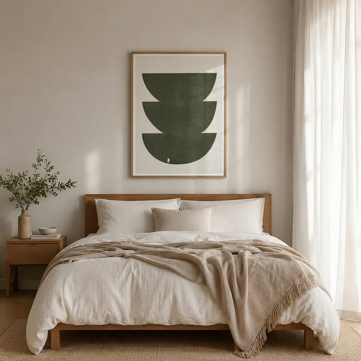 TAWミッドセンチュリーモダン アブストラクトTAW Mid Century Modern Abstract Art Poster No.090
