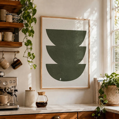 TAWミッドセンチュリーモダン アブストラクトTAW Mid Century Modern Abstract Art Poster No.090