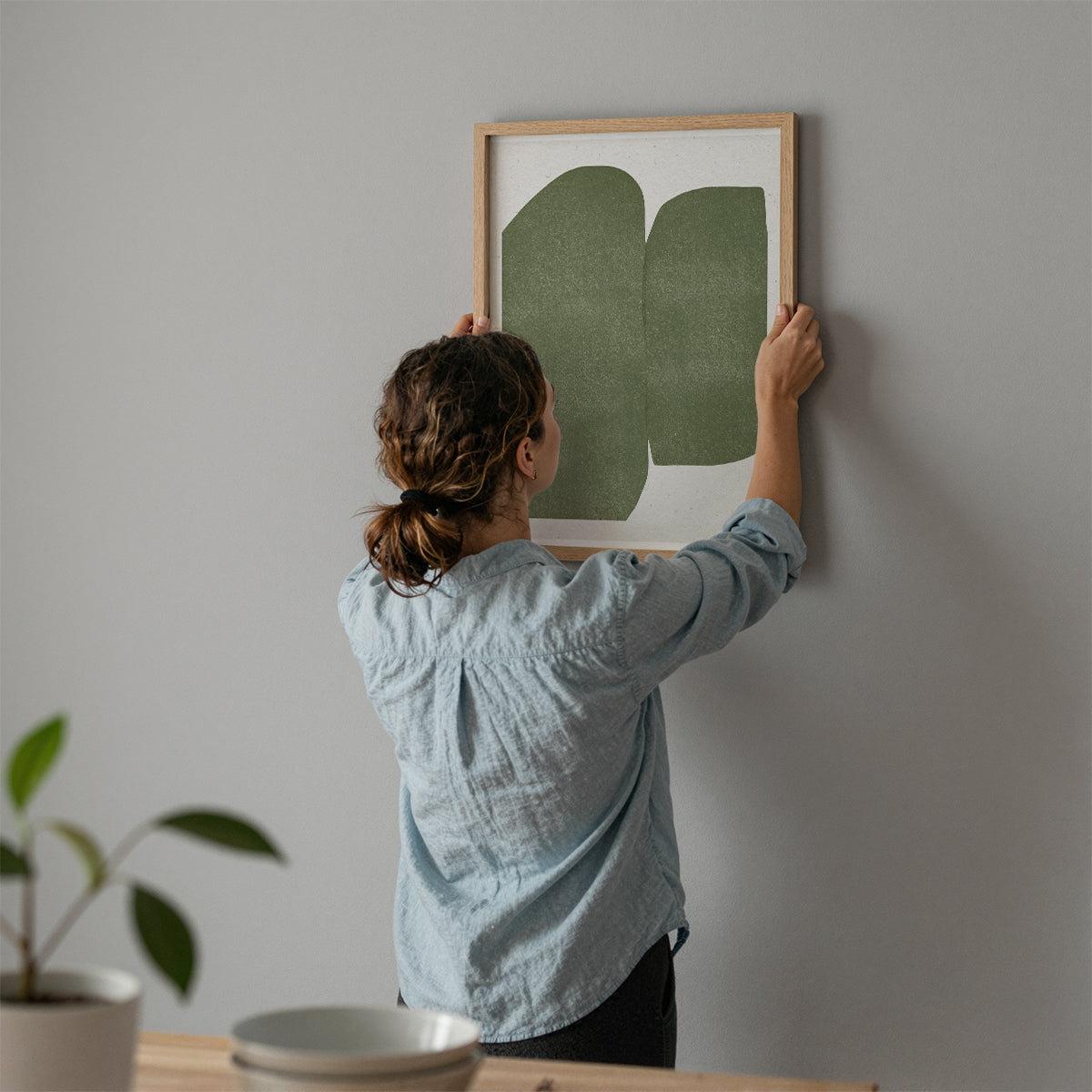 TAWミッドセンチュリーモダン アブストラクトTAW Mid Century Modern Abstract Art Poster No.093