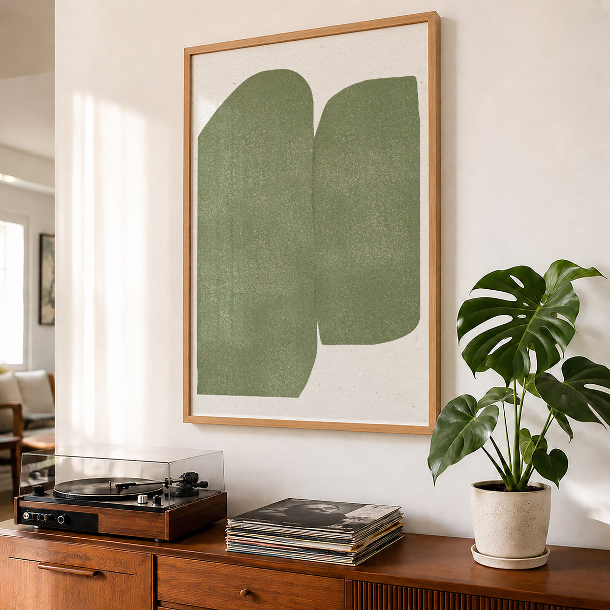 TAWミッドセンチュリーモダン アブストラクトTAW Mid Century Modern Abstract Art Poster No.093