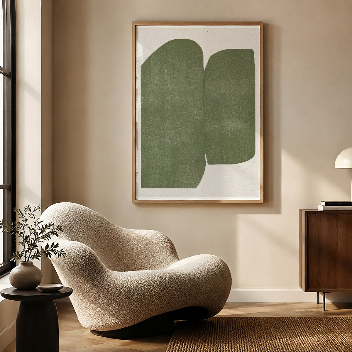 TAWミッドセンチュリーモダン アブストラクトTAW Mid Century Modern Abstract Art Poster No.093
