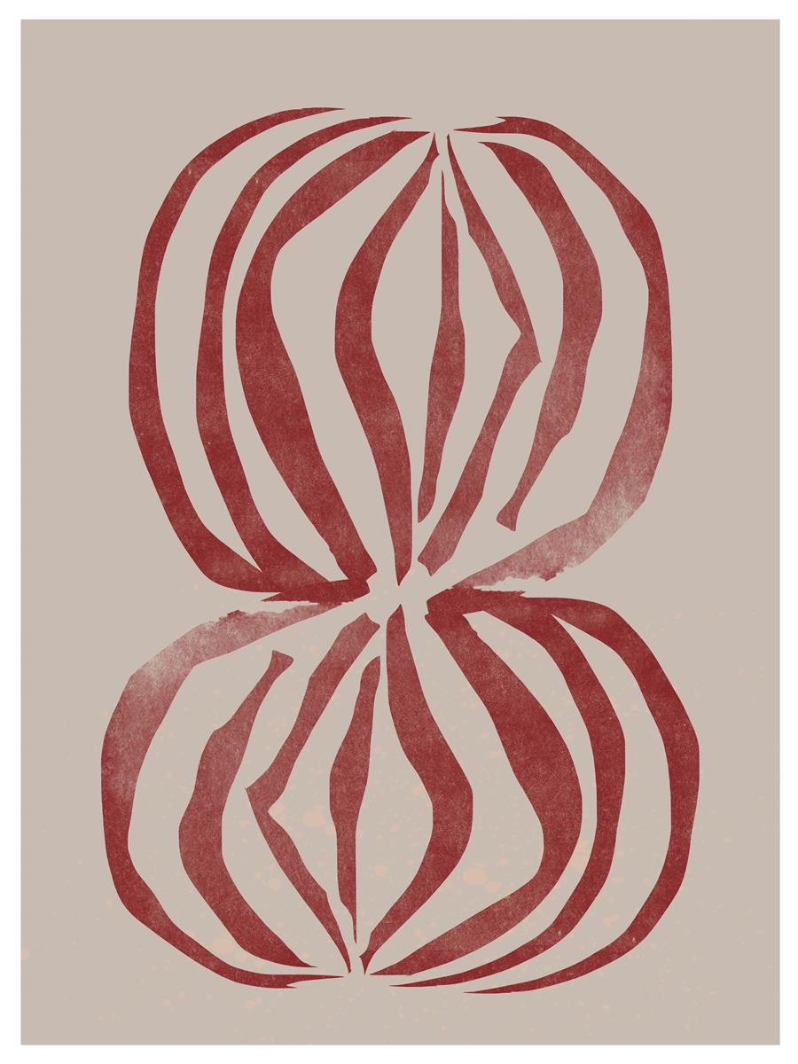 TAWミッドセンチュリーモダン アブストラクトTAW Mid Century Modern Abstract Art Poster No.094