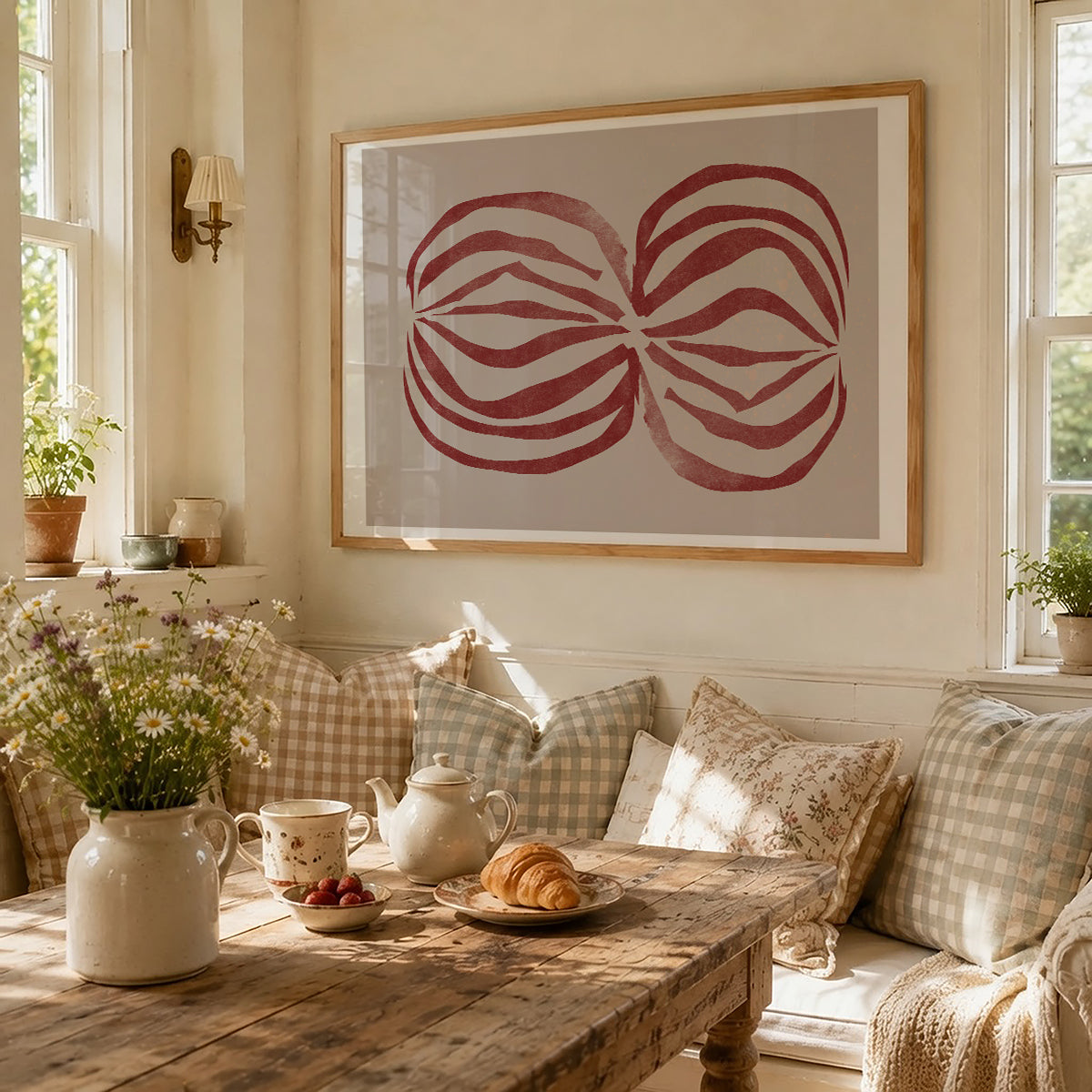 TAWミッドセンチュリーモダン アブストラクトTAW Mid Century Modern Abstract Art Poster No.094
