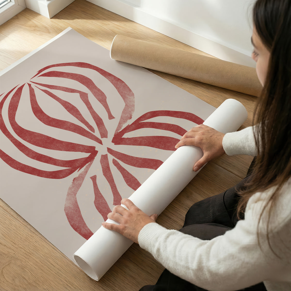 TAWミッドセンチュリーモダン アブストラクトTAW Mid Century Modern Abstract Art Poster No.094