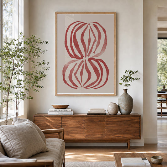 TAWミッドセンチュリーモダン アブストラクトTAW Mid Century Modern Abstract Art Poster No.094