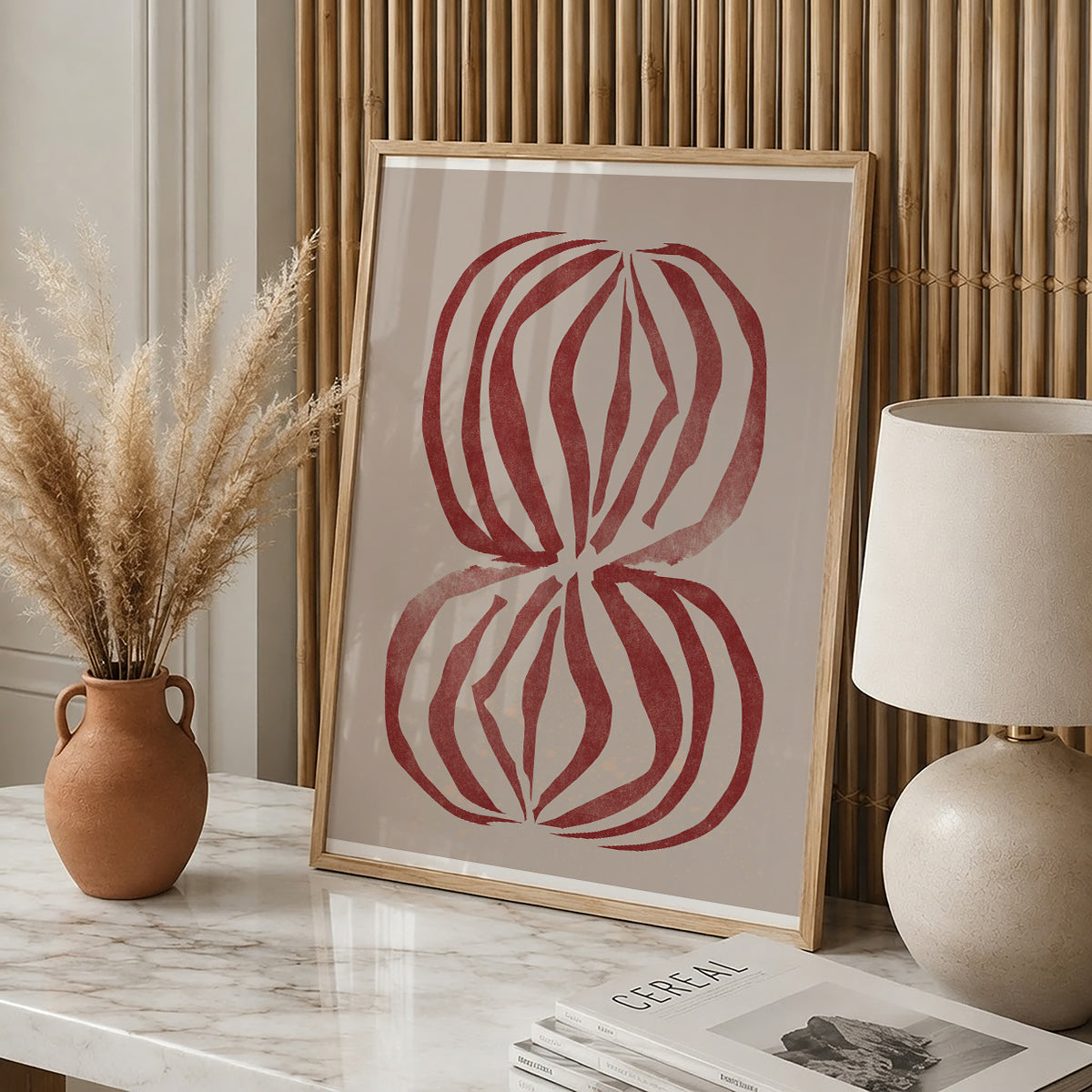 TAWミッドセンチュリーモダン アブストラクトTAW Mid Century Modern Abstract Art Poster No.094
