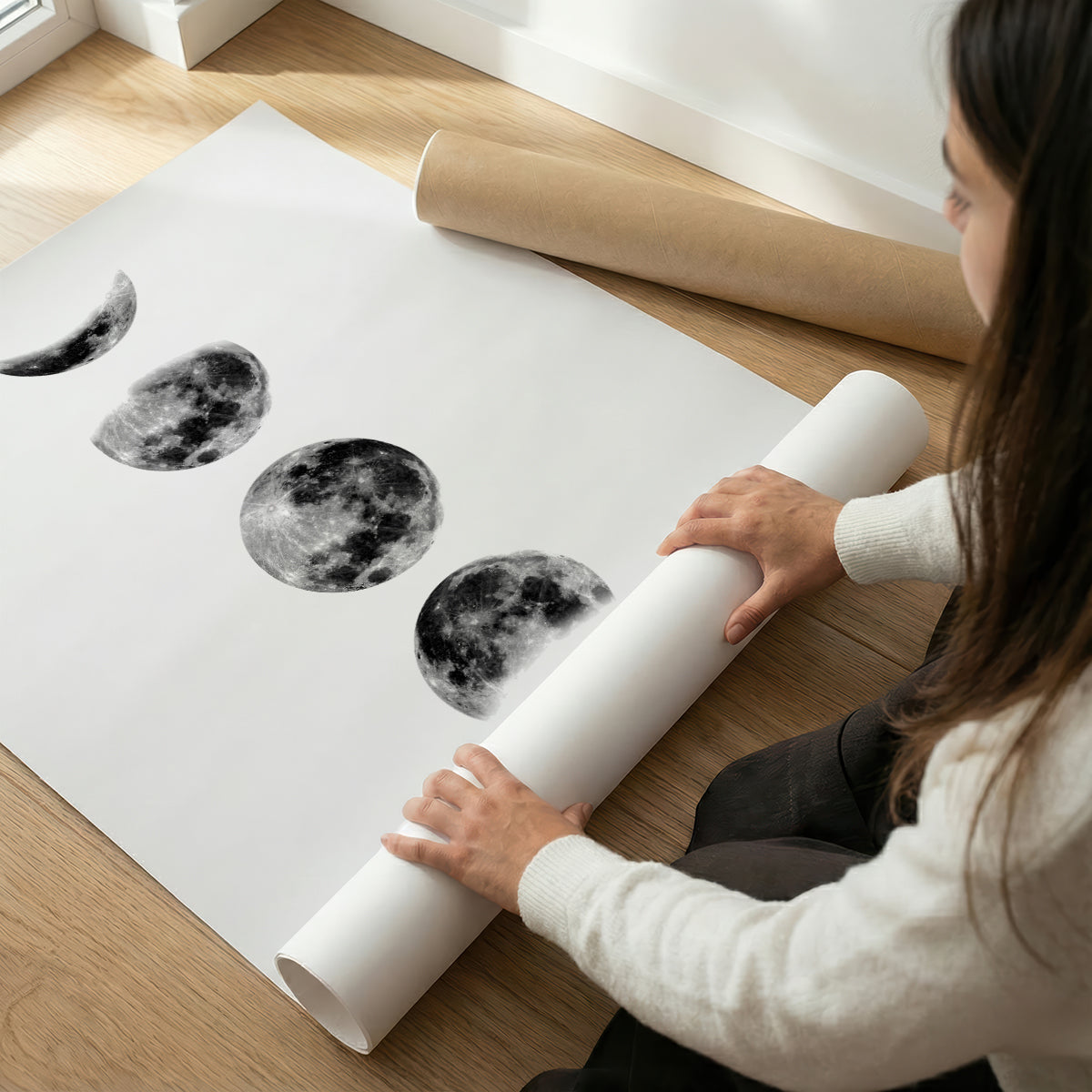 TAWミッドセンチュリーモダン アブストラクトTAW Mid Century Modern Abstract Art Poster No.095