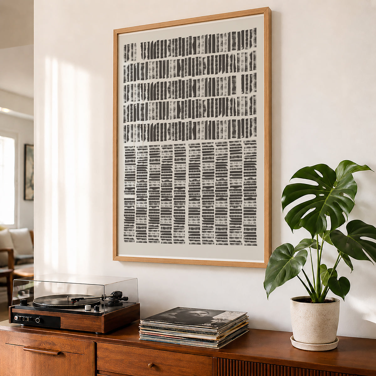 TAWミッドセンチュリーモダン アブストラクトTAW Mid Century Modern Abstract Art Poster No.098