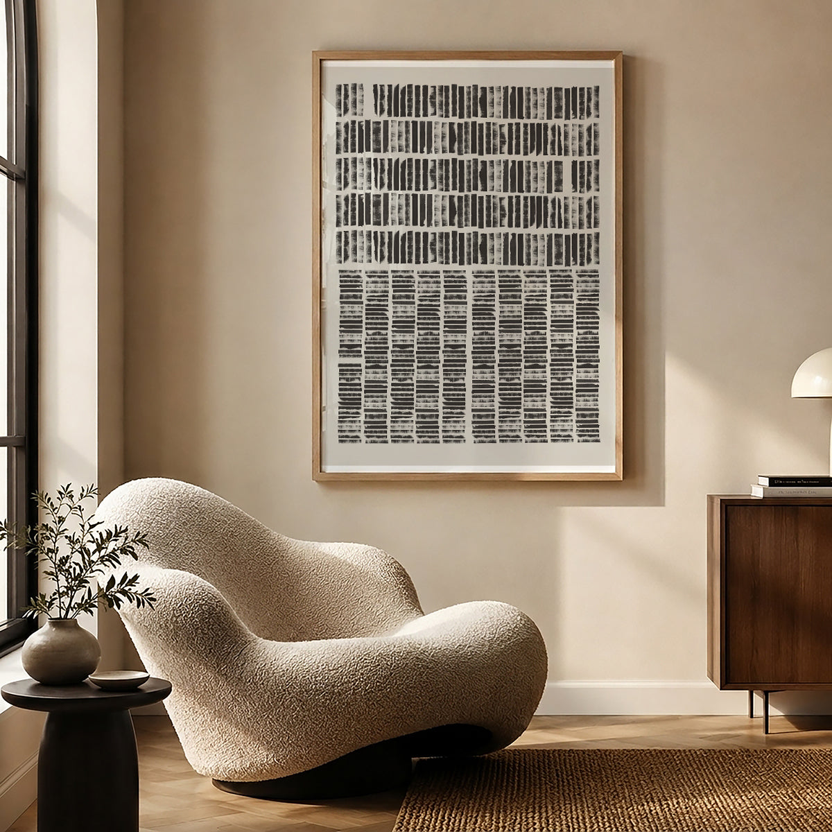 TAWミッドセンチュリーモダン アブストラクトTAW Mid Century Modern Abstract Art Poster No.098
