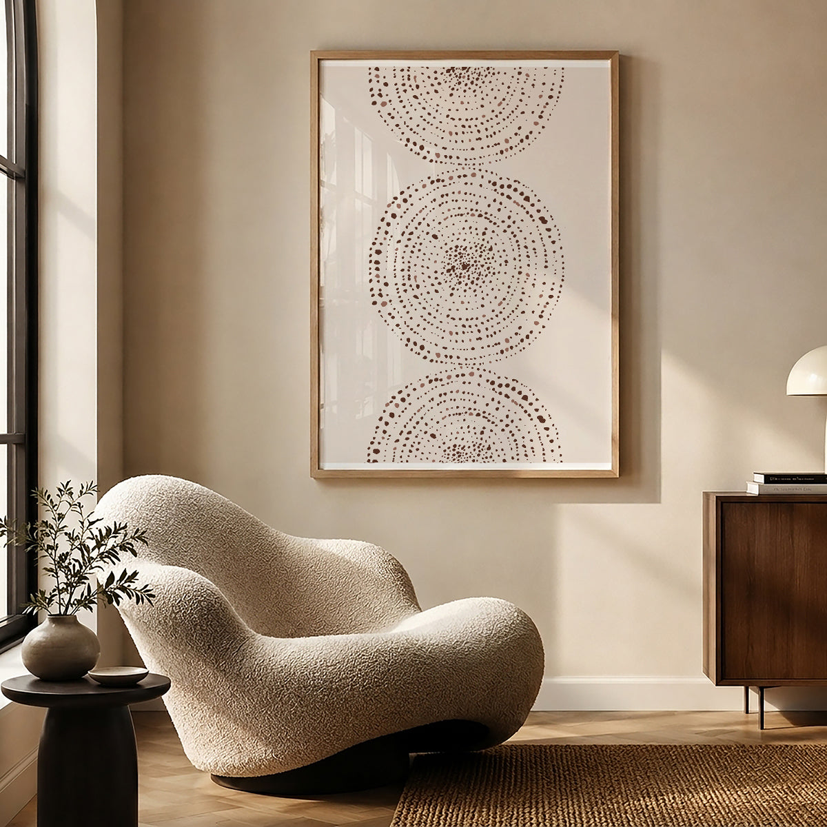 TAWミッドセンチュリーモダン アブストラクトTAW Mid Century Modern Abstract Art Poster No.100