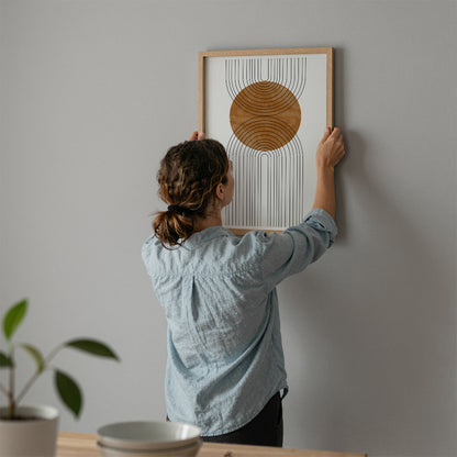 TAWミッドセンチュリーモダン アブストラクトTAW Mid Century Modern Abstract Art Poster No.101