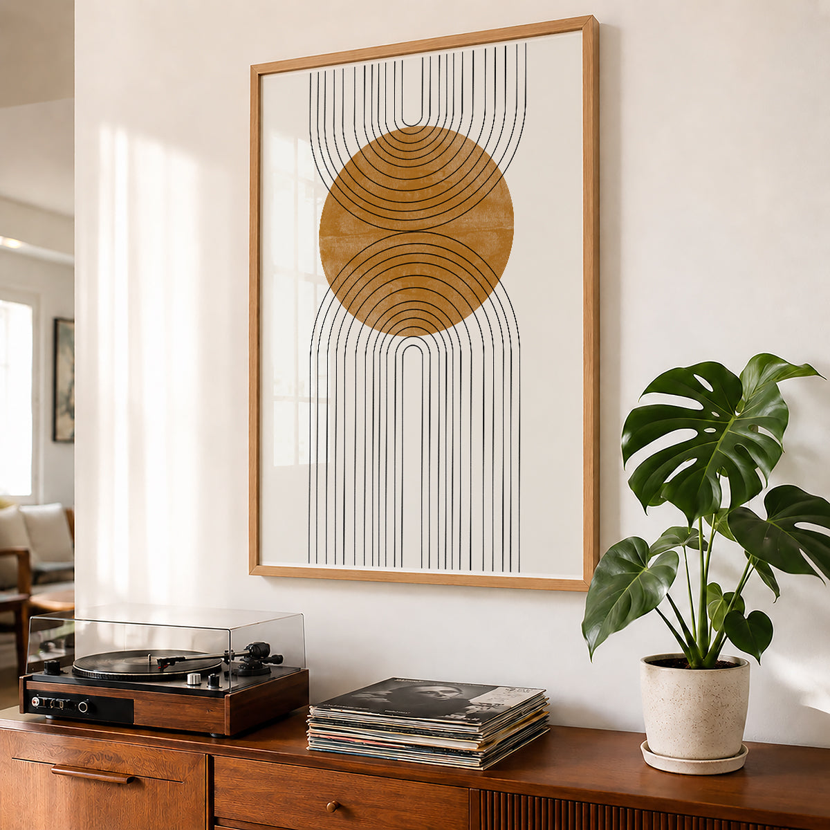 TAWミッドセンチュリーモダン アブストラクトTAW Mid Century Modern Abstract Art Poster No.101