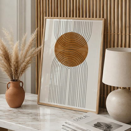 TAWミッドセンチュリーモダン アブストラクトTAW Mid Century Modern Abstract Art Poster No.101