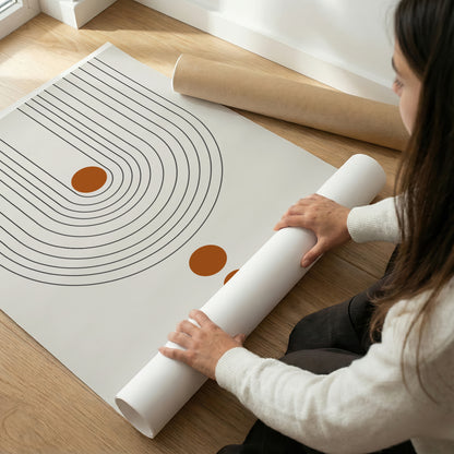 TAW BOHO アブストラクト TAW BOHO Abstract Art Poster210