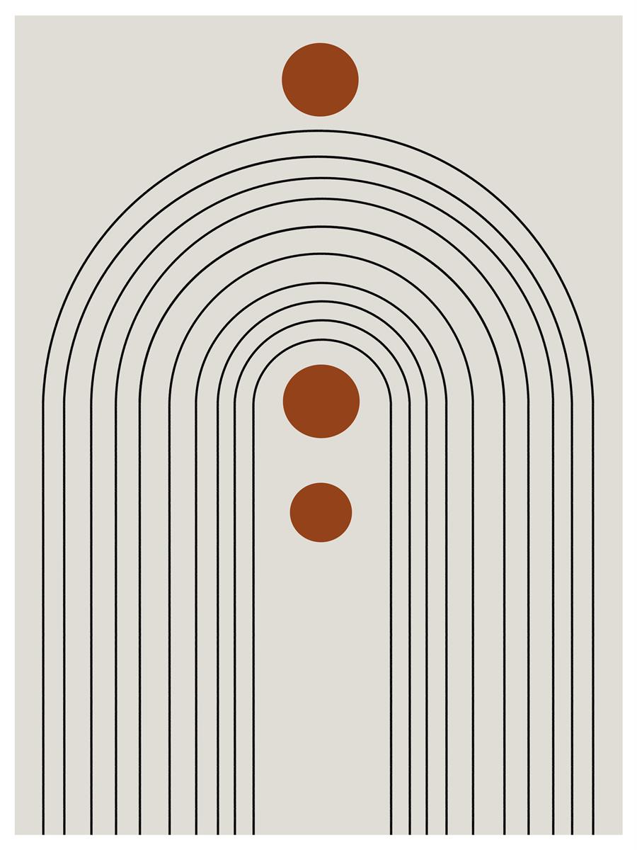 TAW BOHO アブストラクト TAW BOHO Abstract Art Poster230