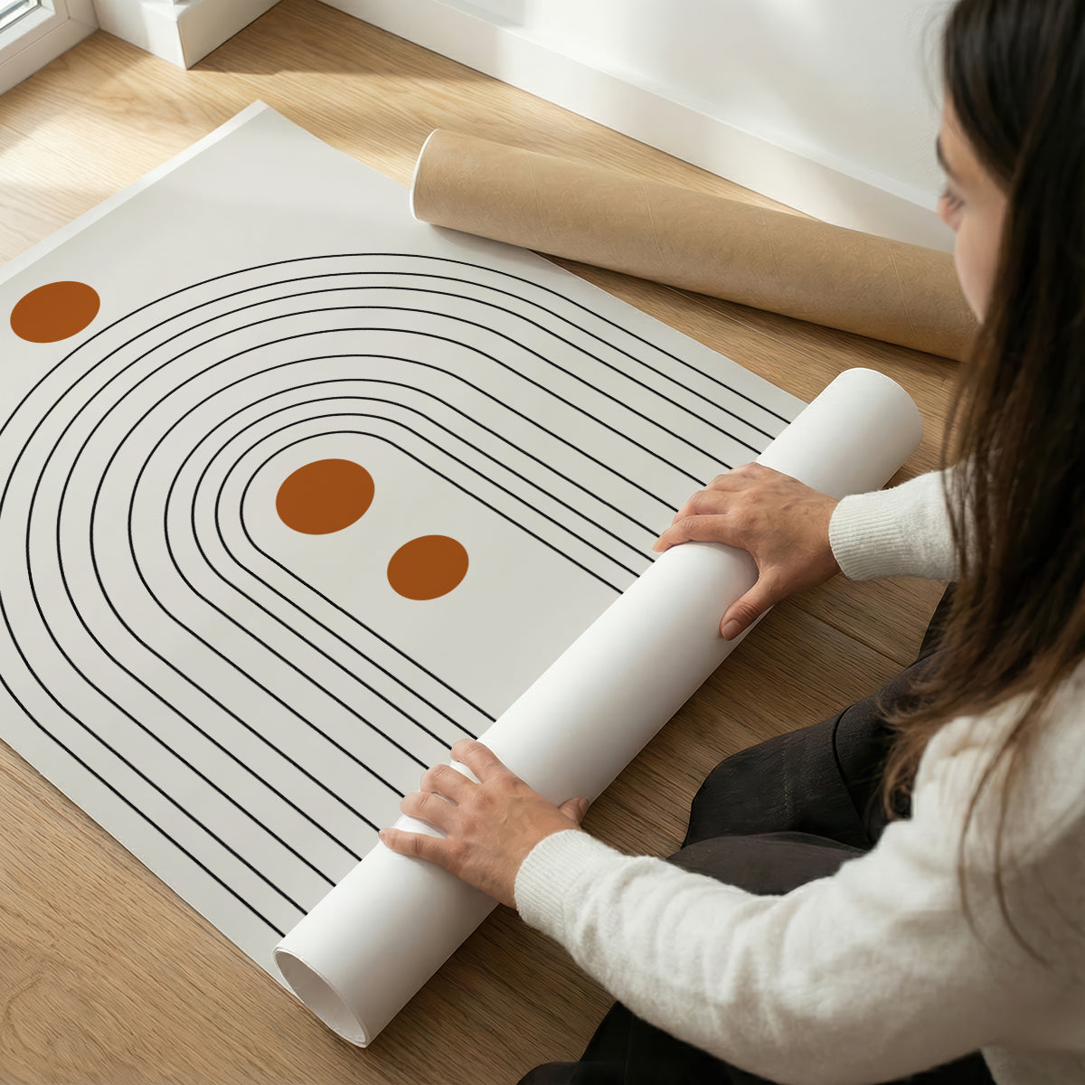TAW BOHO アブストラクト TAW BOHO Abstract Art Poster230