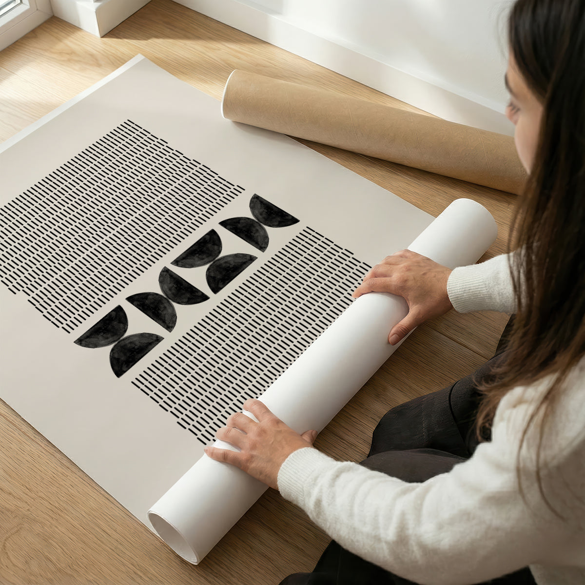 TAW BOHO アブストラクト TAW BOHO Abstract Art Poster235