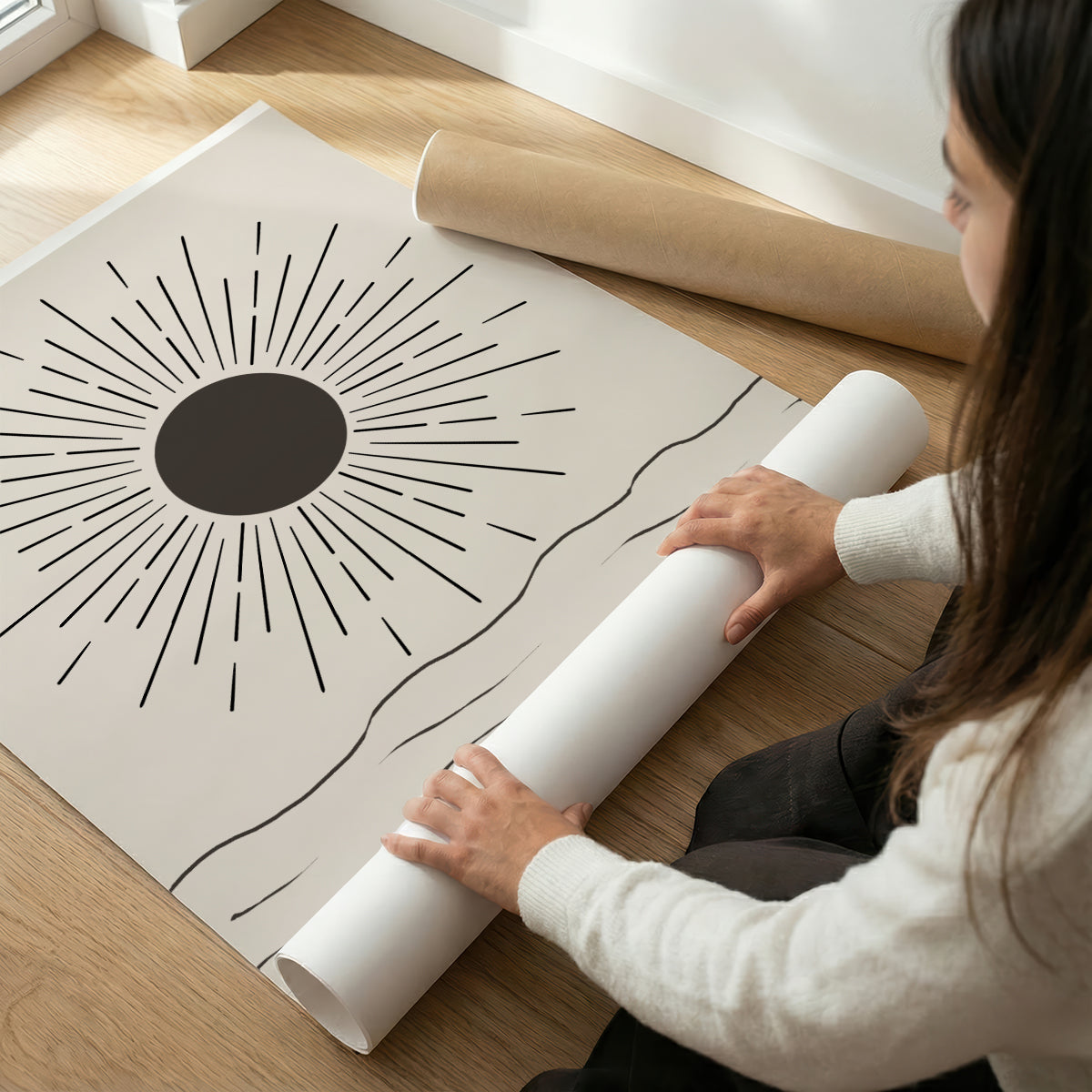 TAW BOHO アブストラクト TAW BOHO Abstract Art Poster242