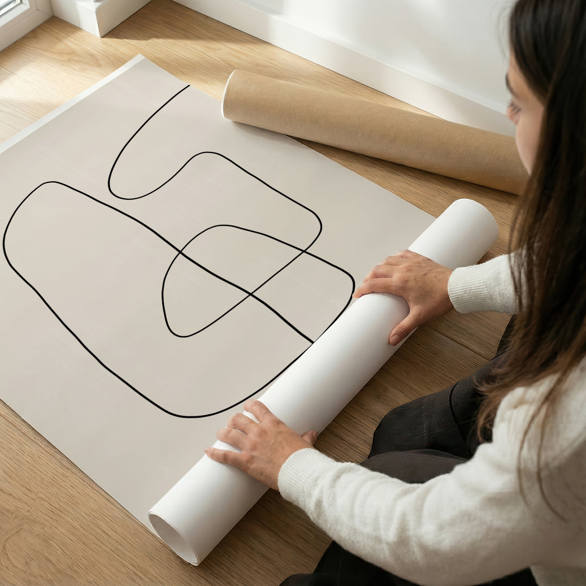 TAW BOHO アブストラクト TAW BOHO Abstract Art Poster245